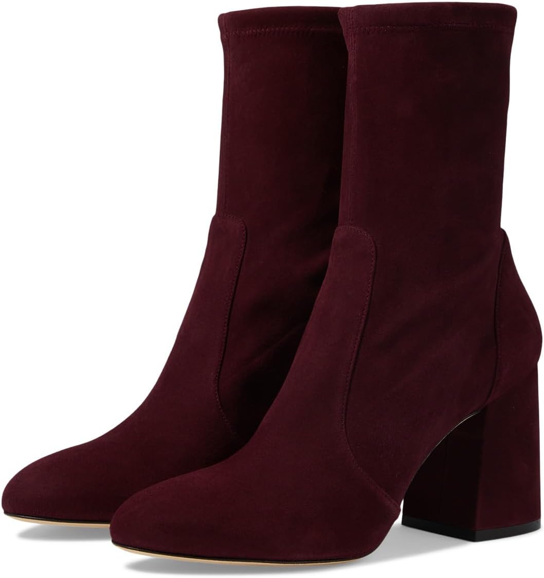 

Ботинки Stuart Weitzman Flareblock 85 Stretch Bootie, цвет Cabernet