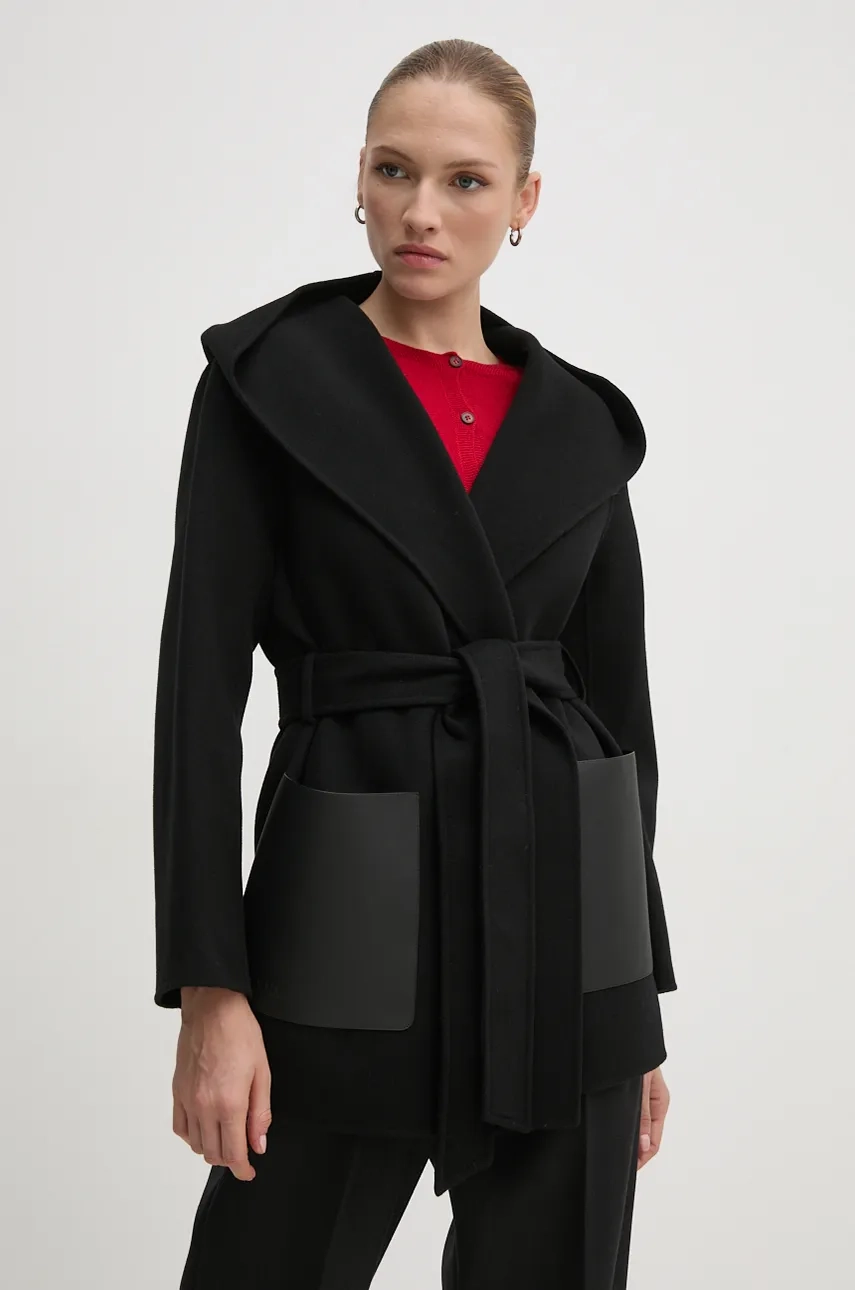 

MACKAGE шерстяное плащ, черный