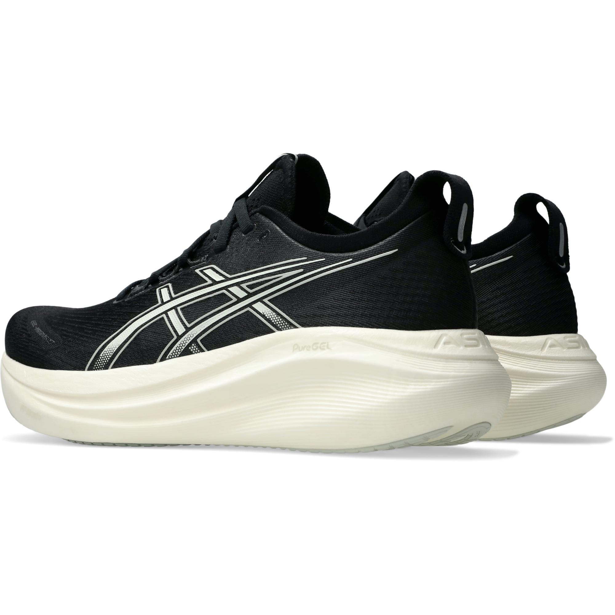 Мужские беговые кроссовки GEL-NIMBUS 27 Wide Asics, Black/Lake Grey — фото 4