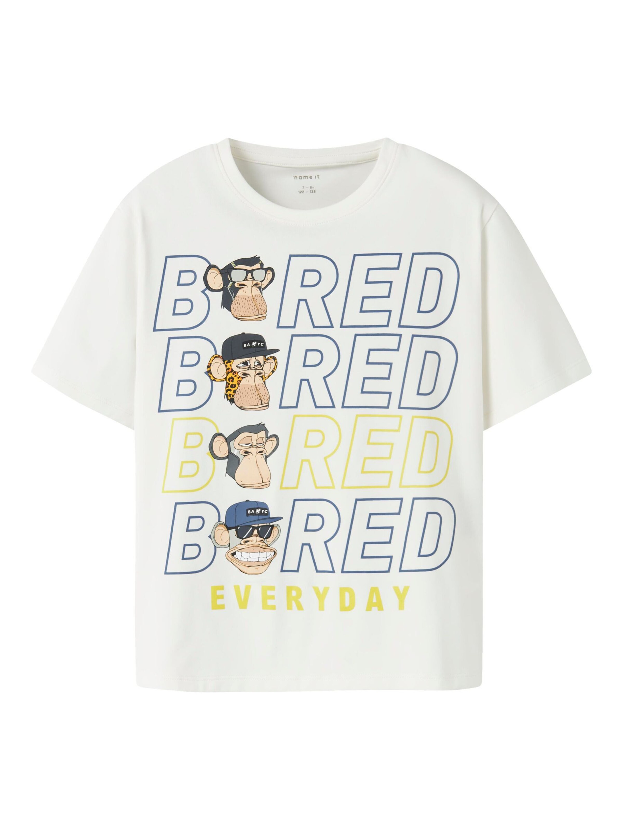 

NAME IT Футболка 'Bored Ape' в белом цвете