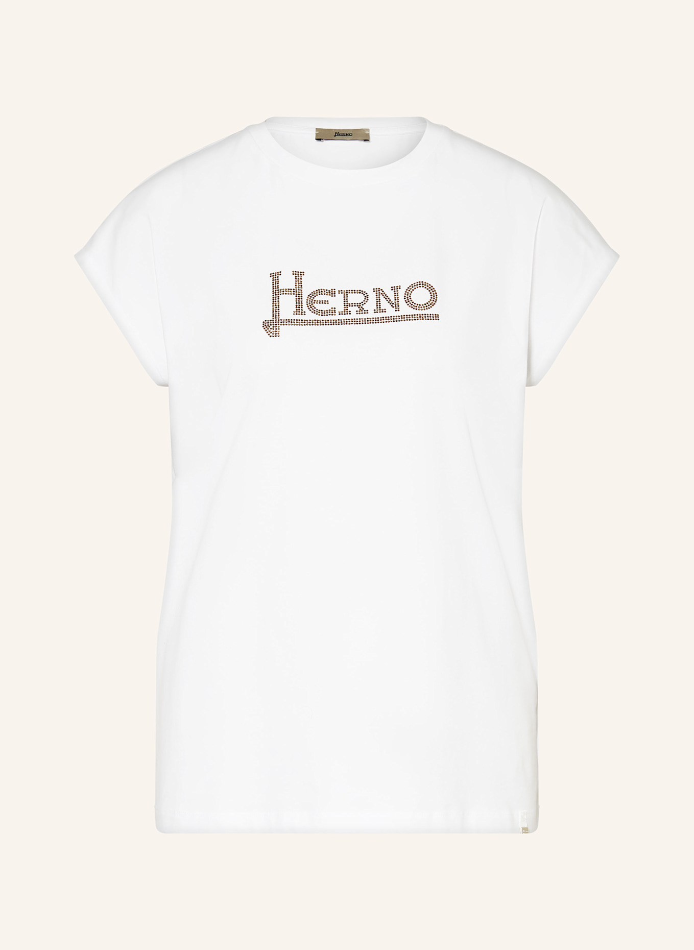 

Футболка с драгоценными камнями Herno, белый
