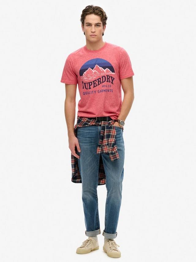 Классическая футболка для отдыха на свежем воздухе Superdry, цвет Monroe Red Grit — фото 3