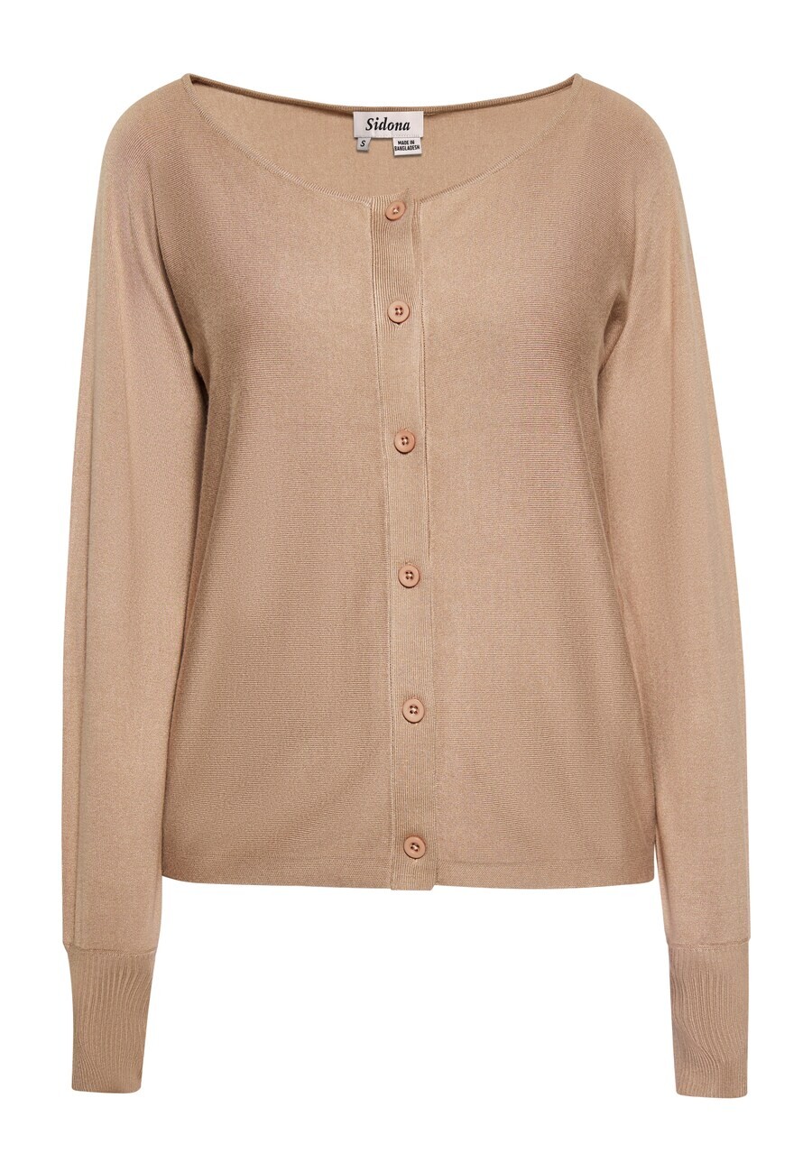 

Вязаный кардиган Sidona Knit Cardigan, светло-коричневый