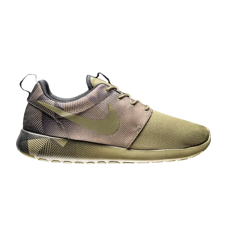 

Кроссовки Nike Rosherun Print 'Iguana', зеленый