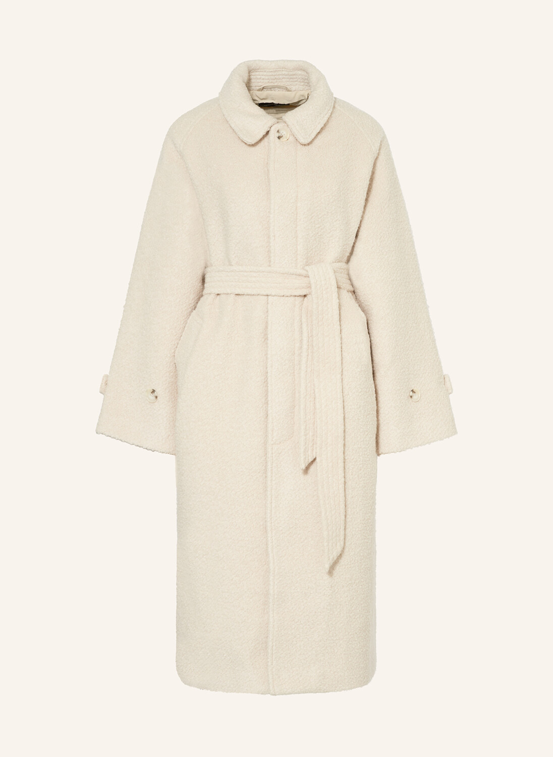 

Пальто из шерсти букле MEOTINE, кремовый