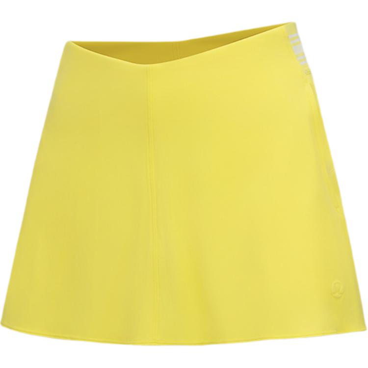 

SS24 V-образная талия повседневная короткая юбка Women's Lululemon, желтый/белый