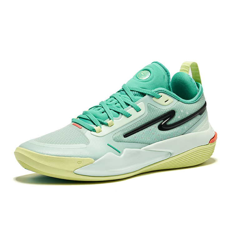 Баскетбольные кроссовки Raid Cushioning Rebound Low-Top мужские цветовая схема Мохито Erke, очищенная вода соленый лаймовый зеленый — фото 3