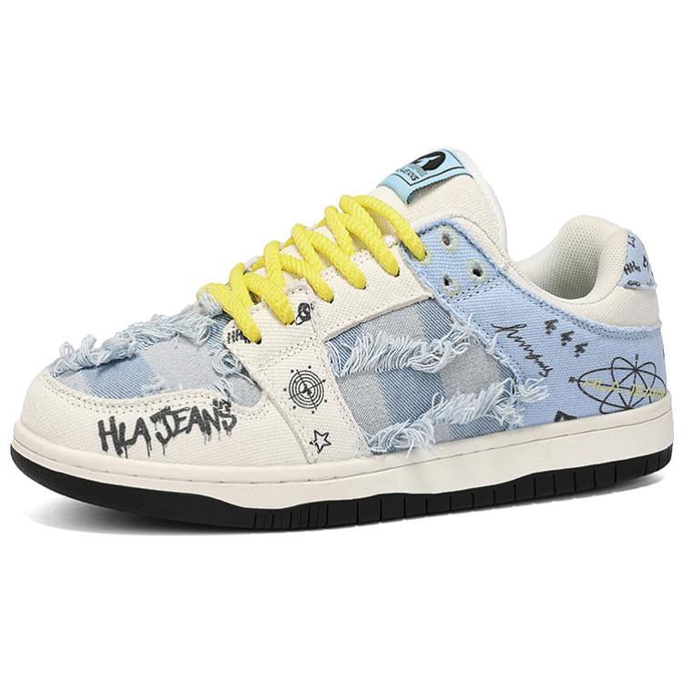 

Кроссовки HLA JEANS Skateboarding Shoes Unisex Low-top, бежевый/светло-голубой