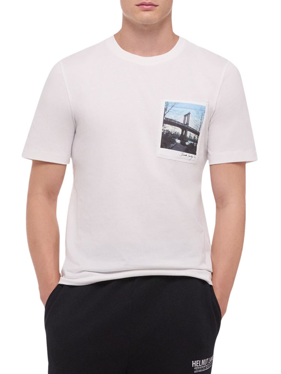 

Футболка K-Postcard с изображением Бруклинского моста Helmut Lang, белый