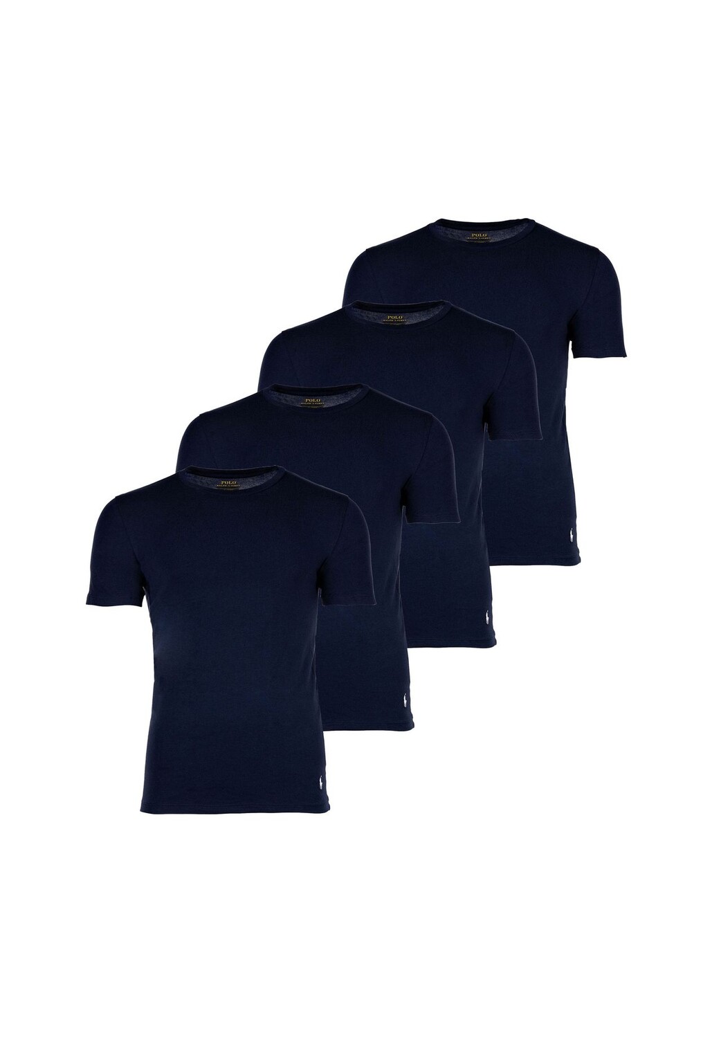 

Мужские футболки, 4 шт. в упаковке - CLASSIC-4 PACK-CREW UNDERSHIRT, круглый вырез, хлопок стрейч RALPH LAUREN, темно-синий