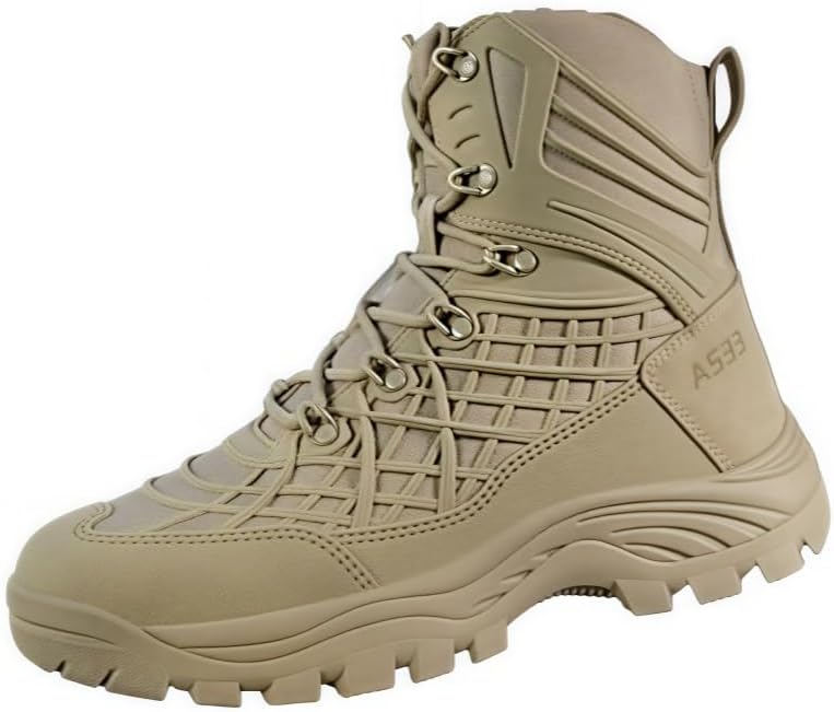 

Мужские высокие походные ботинки - противоскользящая подошва с прочным протектором для активного отдыха на природе Heelvirtuosa, коричневый