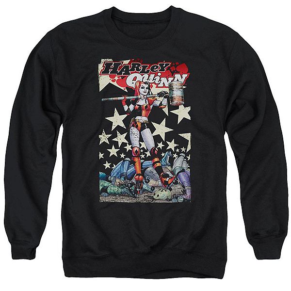 

Толстовка с круглым вырезом для взрослых с изображением Бэтмена и Куинн. Licensed Character