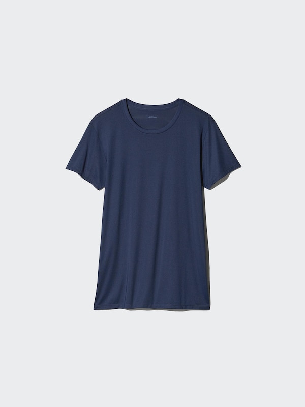 Футболка AIRism с круглым вырезом Uniqlo, 69 navy — фото 2