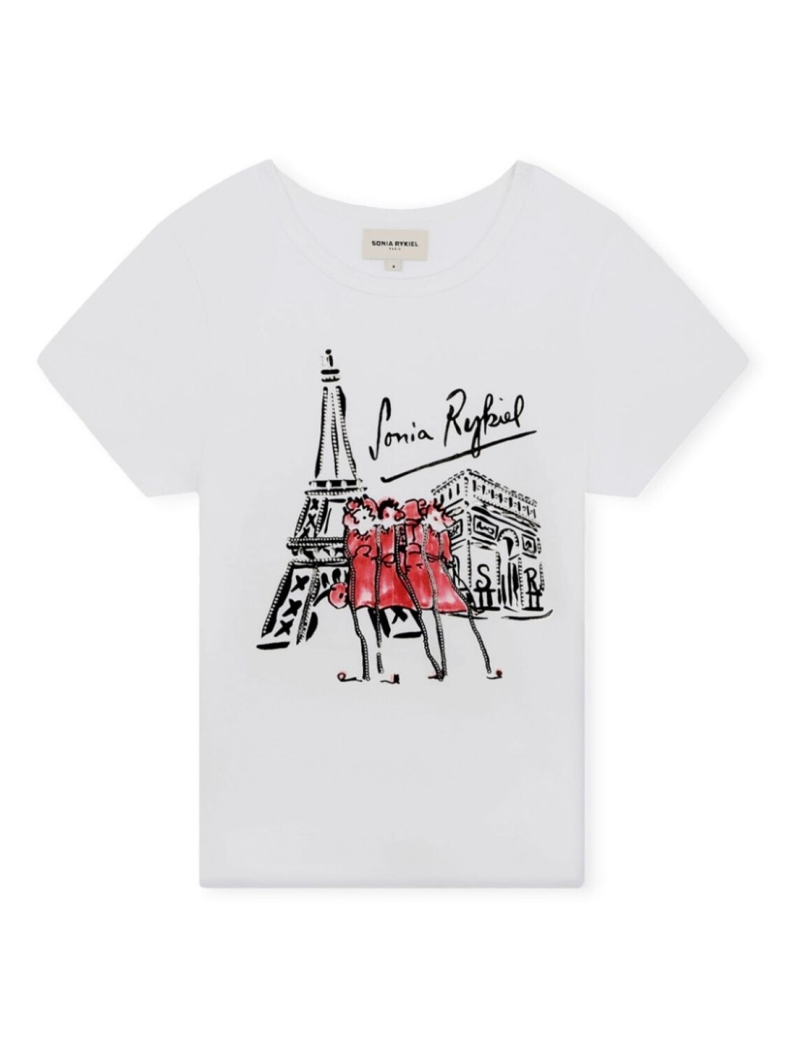 

Sonia Rykiel футболка из органического хлопка с графичным принтом, белый