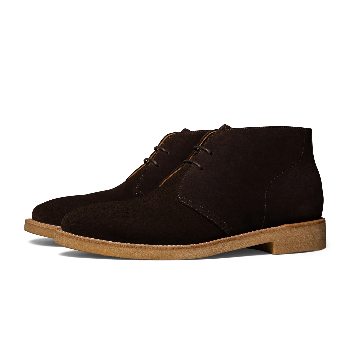 Ботинки челси из замши British Business Casual THOM WILLS, [Box]Dark Coffee E032-Y1 (Comes with Socks) — фото 4