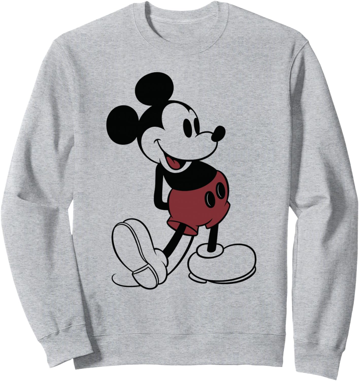 

Толстовка Disney с изображением Микки Мауса в классической стоячей позе, серая, Серый, Толстовка Disney с изображением Микки Мауса в классической стоячей позе, серая