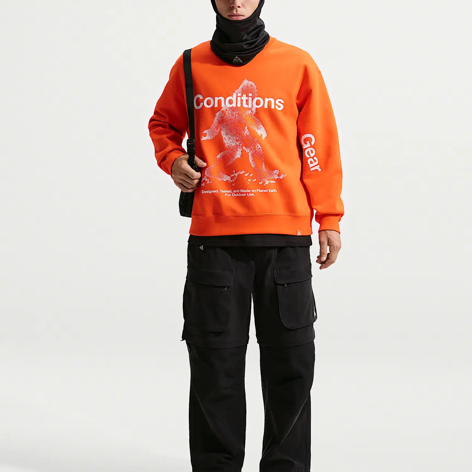 ACG Tuff Fleece Свитшот мужской Nike, safety оранжевый — фото 3