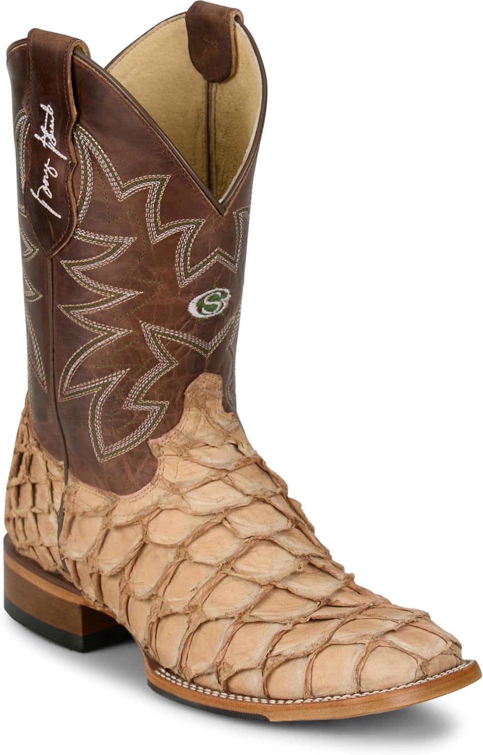 

Мужские классические вестерн-бутсы Justin Ocean View - Коллекция Джорджа Стрейта - Прочная кожа, комфортная посадка, стильный дизайн, Rustic