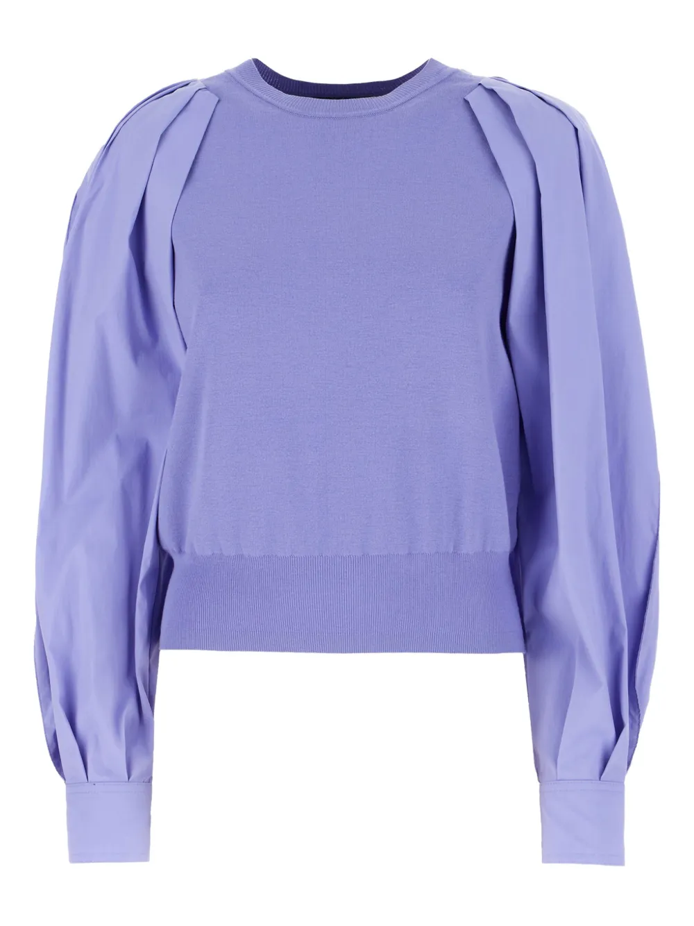 

Топ с плиссировкой на рукавах Juun.J, фиолетовый