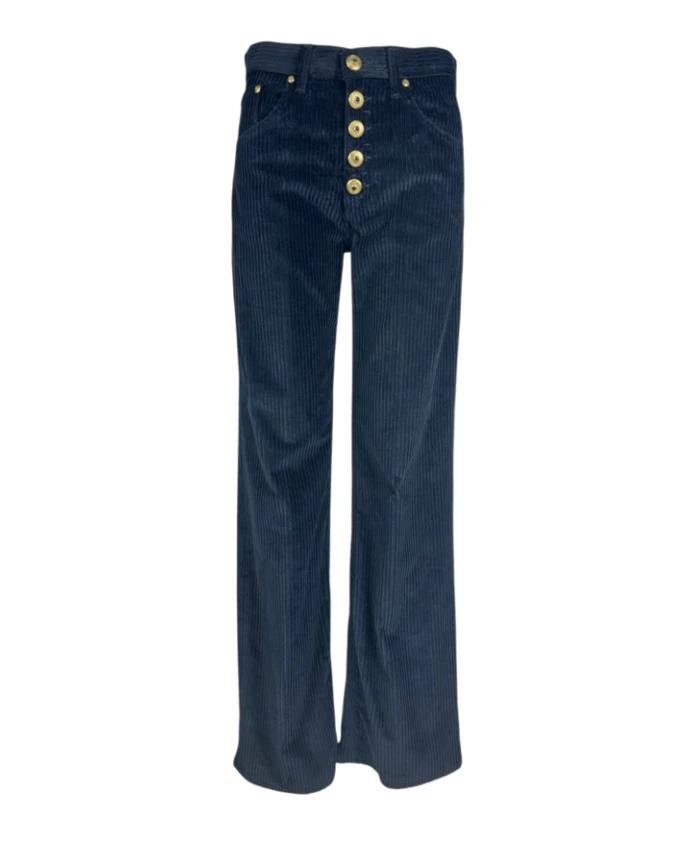 

Бархатные джинсы с широкими штанинами, осень-зима 2025 Dondup, синий