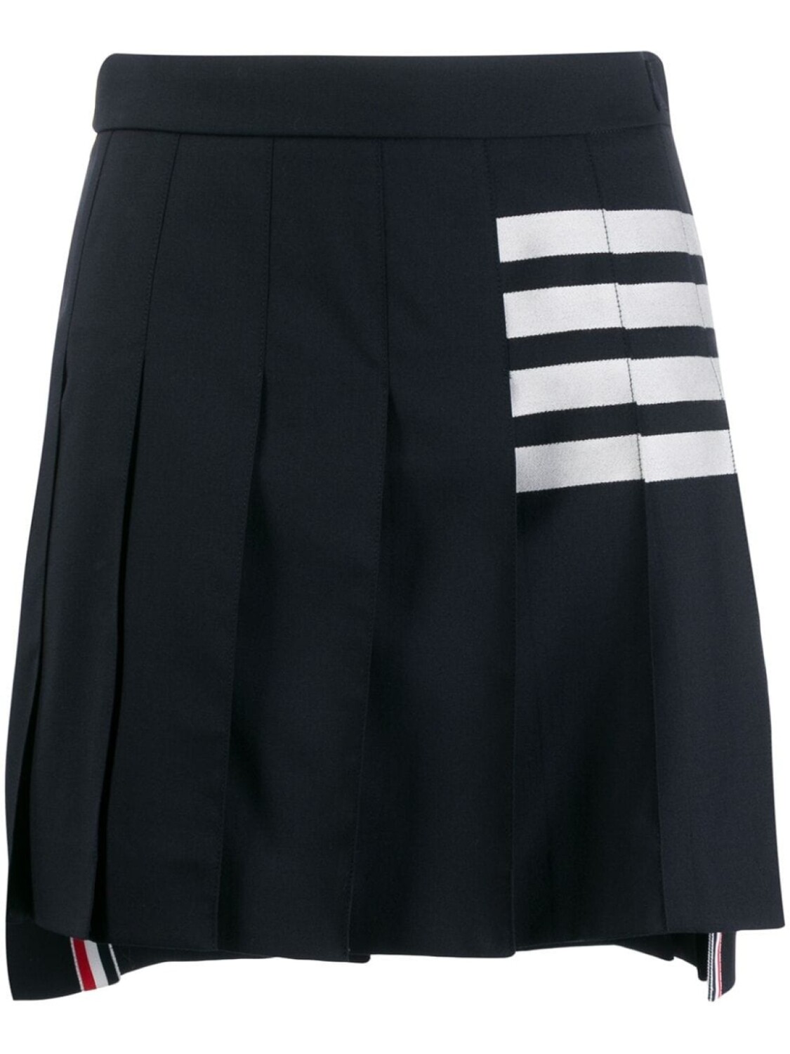 

Thom Browne плиссированная юбка мини с полосками 4-Bar, синий
