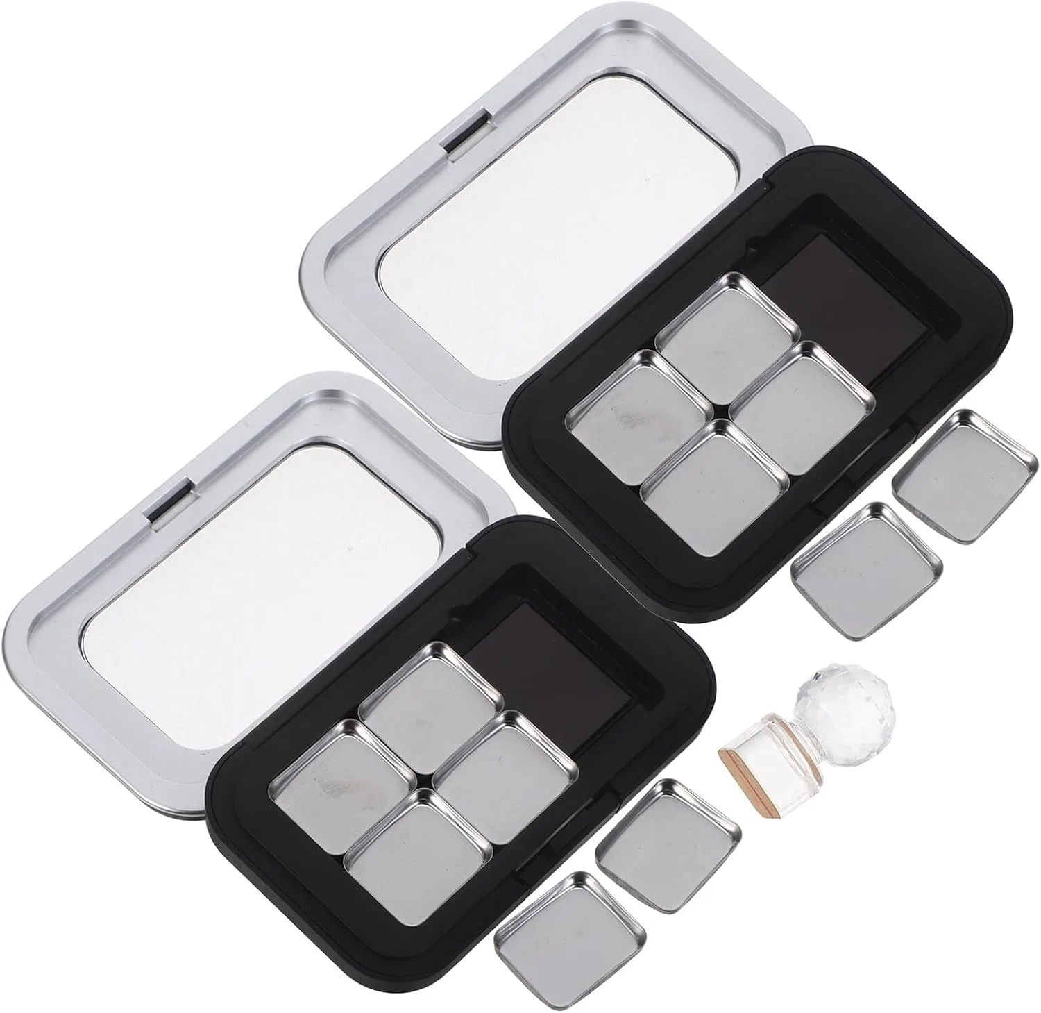 Палетка для макияжа магнитная MALUGOGO набор 2 шт, 8x5x1.1 см ассорти