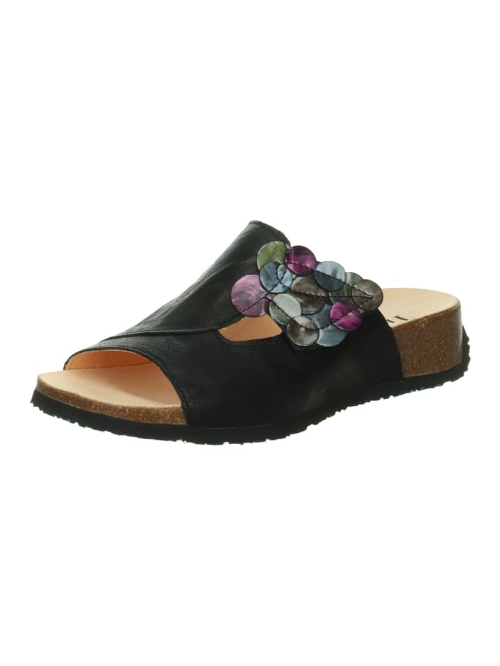 

Мюли Think! Tieffußbett Pantolette MIZZI DAMEN, цвет schwarz/kombi