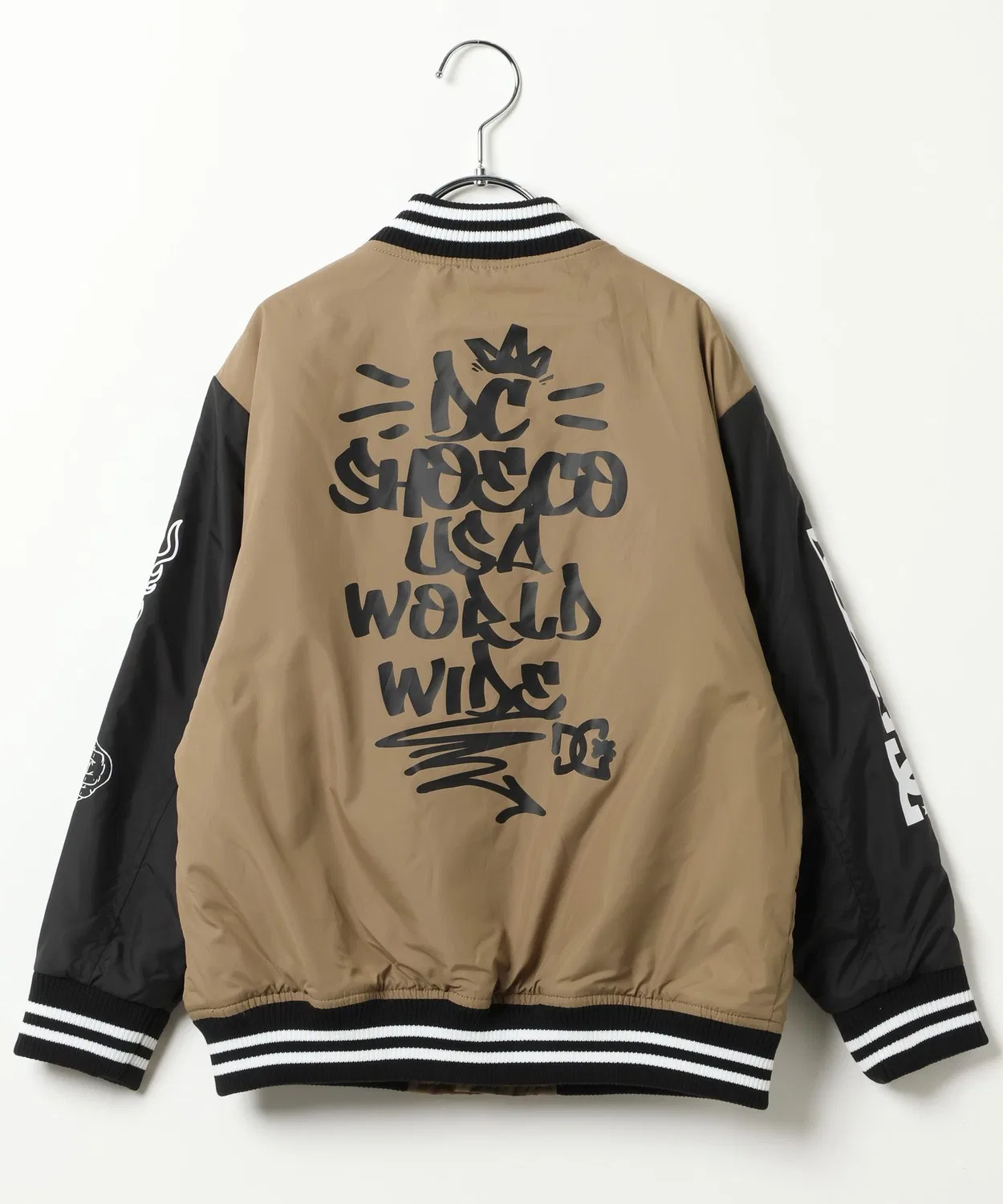 Куртка DC Shoes Varsity для детей, бежевая — фото 3