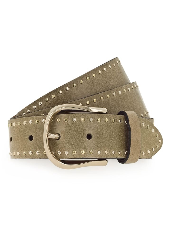 

Ремень b.belt Nietengürtel Leder, хаки