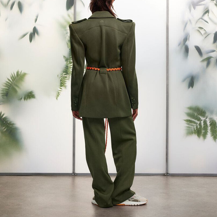 Трикотажные спортивные штаны унисекс Adidas Originals, цвет Army Green — фото 4