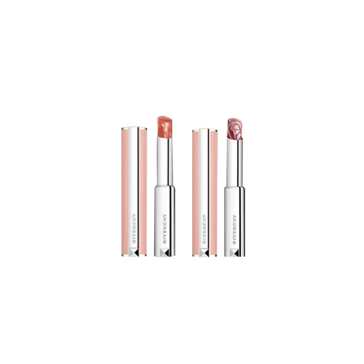 Givenchy Набор премиальных бальзамов для губ Sweet Lip Balm с увлажняющим кремом, легко растушевывается, 2.8г*2, Two-Piece Set: #N302 Caramel Brown 2.8g+#N117 Black Tea Latte 2.8g