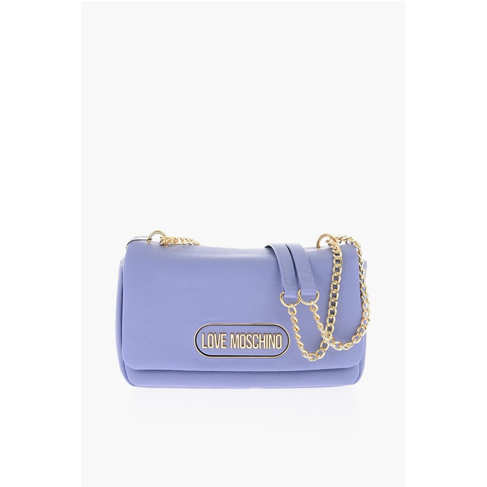 

Сумка через плечо LOVE из текстурированной искусственной кожи с золотым логотипом Moschino, Purple