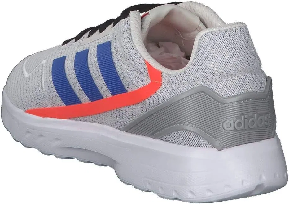 Мужские кроссовки Adidas Nebzed, Chalk White Glory Blue Solar Red — фото 4