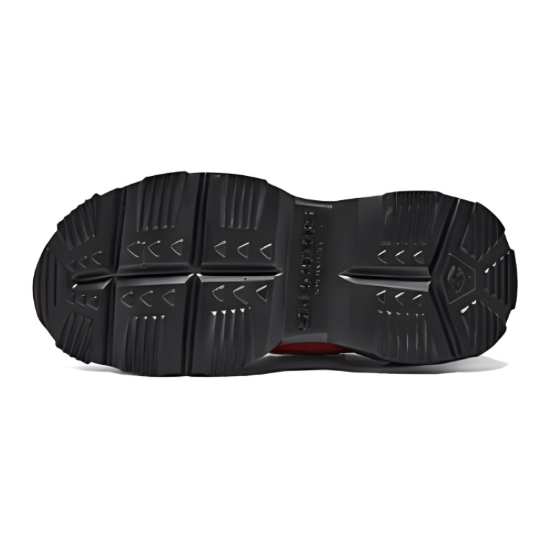 Беспроводные Слипоны Mid Top Детские Повседневные Кроссовки Black Red Kids' Skechers — фото 2