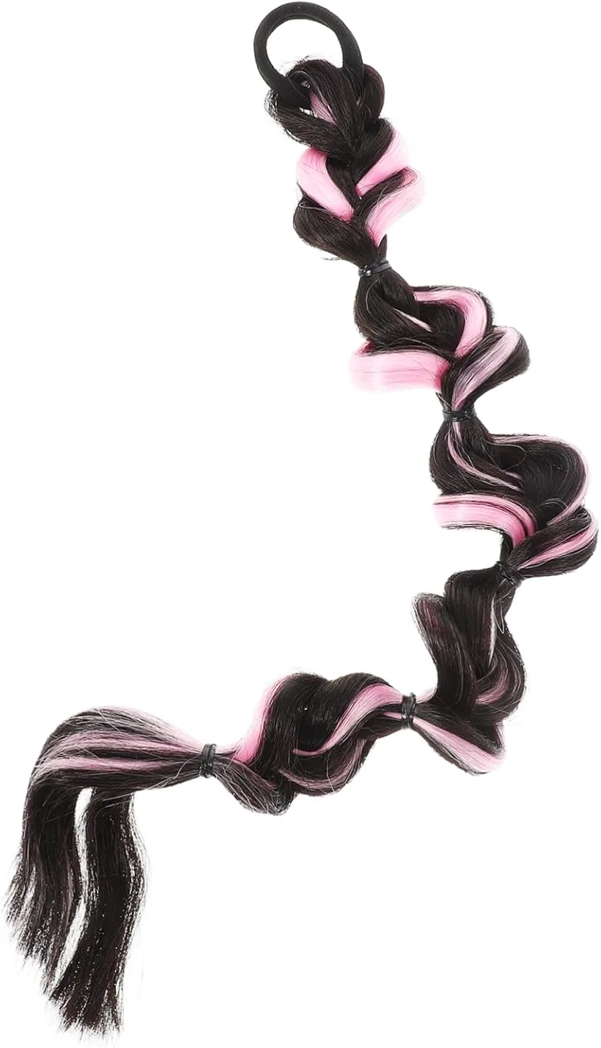 Парик-коса Ipetboom Bubble Braid Ponytail розовый