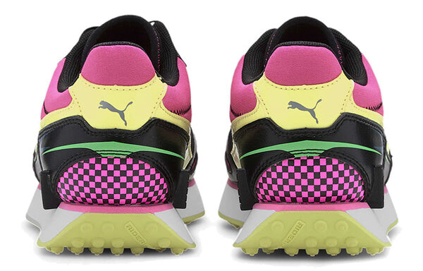 Кроссовки mile rider 'sunny getaway - electro green' Puma, черный — фото 4