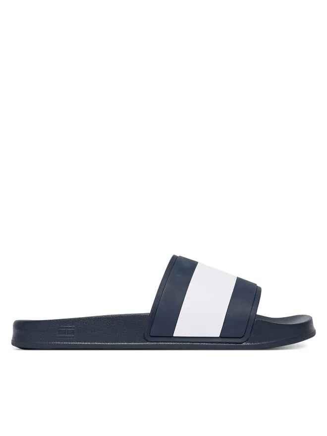 Tommy Hilfiger Сандалии Hilfiger Flag Pool Slide Core Sandals FM0FM05798 синего цвета