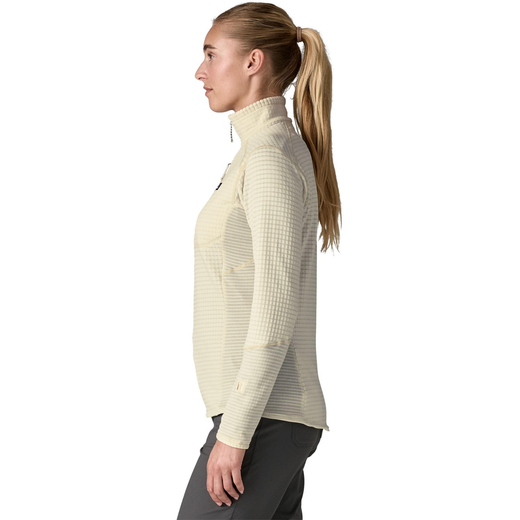 Женская флисовая толстовка R1 с половинной молнией Patagonia, Wool White — фото 3