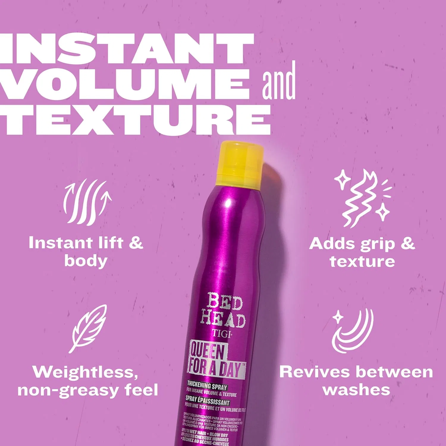 Спрей для объема волос «Queen For a Day Thickening Hair Volume Spray» от TIGI Bed Head Bed Head — фото 3
