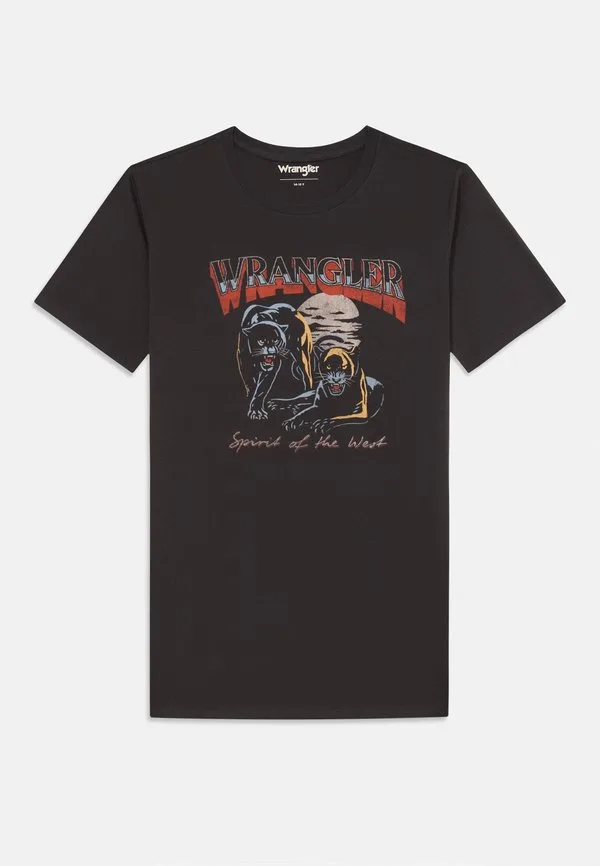 Футболка с принтом ягуара Wrangler, Black
