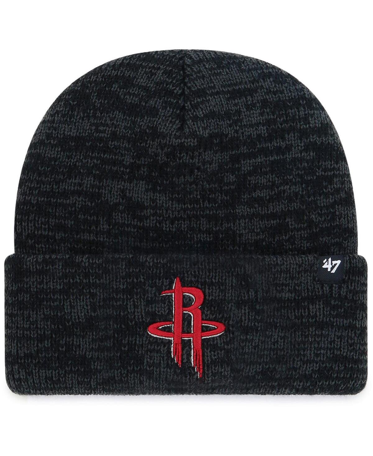 

Мужская черная вязаная шапка с манжетами '47 Хьюстон Рокетс Brain Freeze '47 Brand