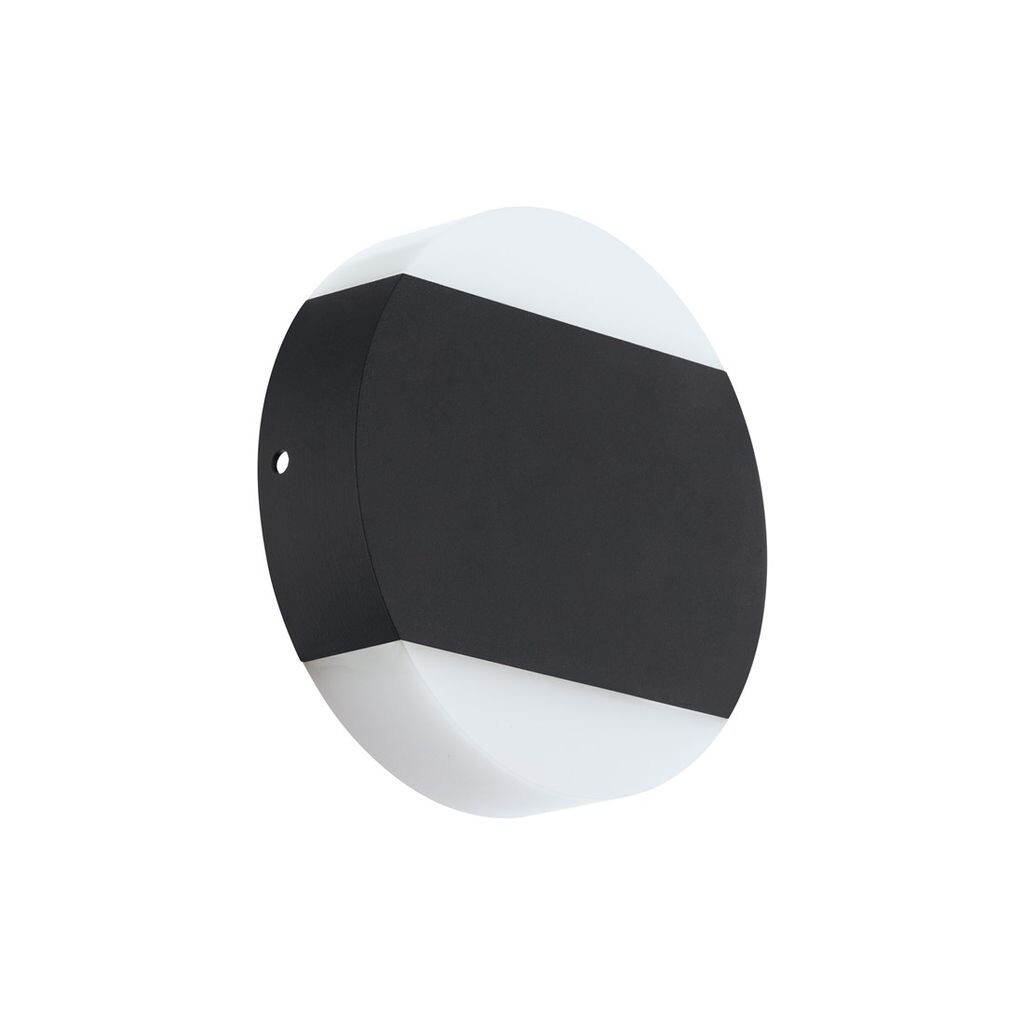 

Уличный светодиодный настенный/потолочный светильник LINOSA Up & Downlight черный белый Ø15,5 см Г: 4 см IP54 EGLO