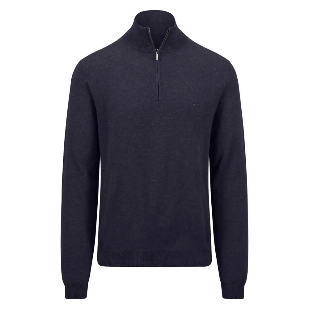 

Свитер Fynch Hatton 1414802 half zip, синий