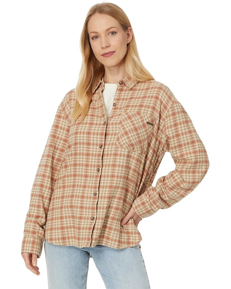 

Футболка Salty Crew Shorebreak Flannel, цвет Sand Dune
