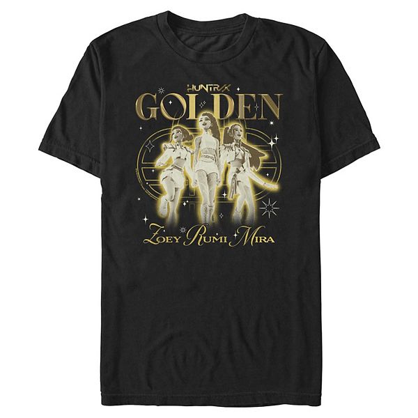 

Футболка Big & tall с принтом Golden Trio Kpop Demon Hunters Licensed Character