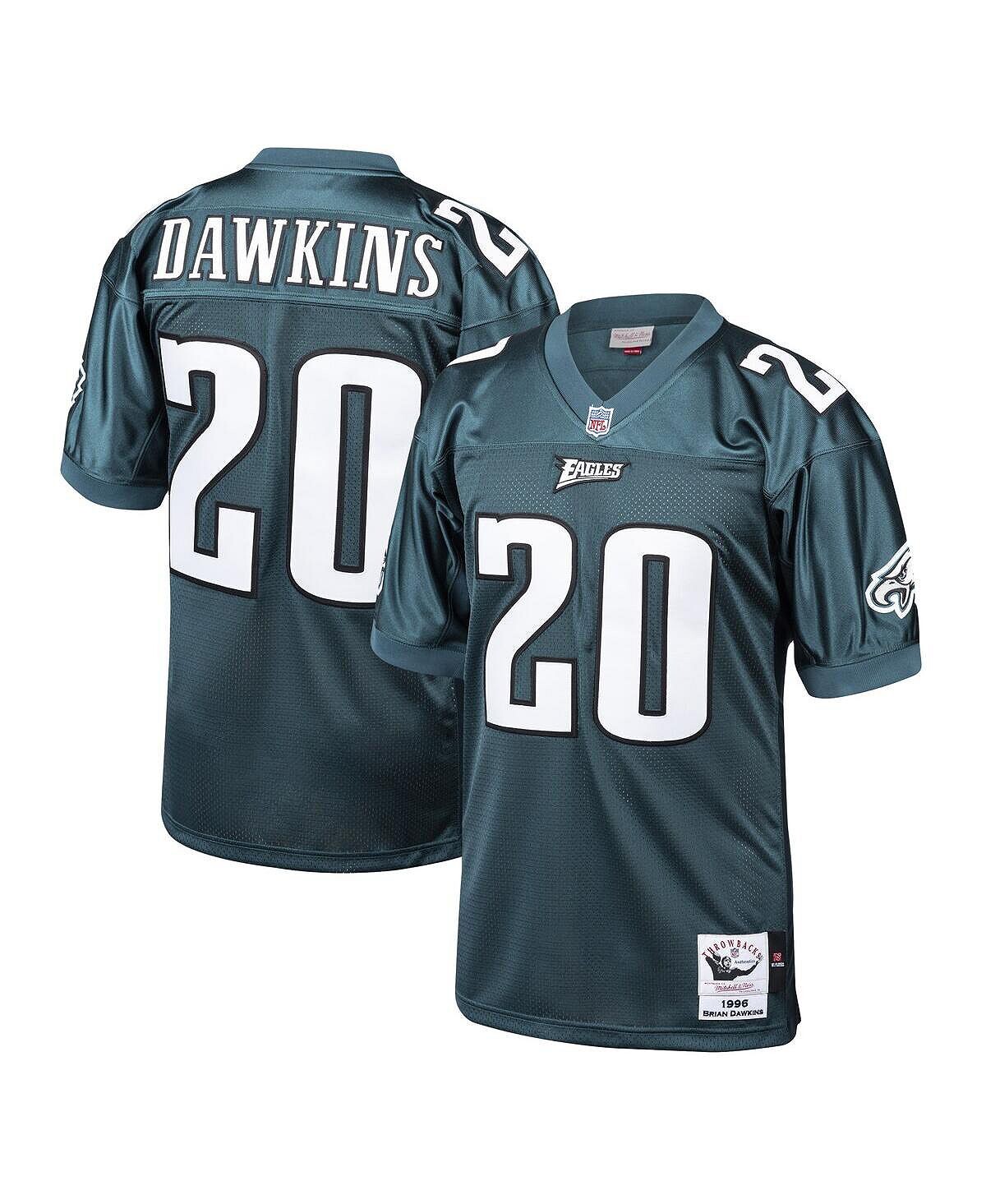 

Мужская футболка Брайана Докинза Midnight Green Philadelphia Eagles 1996 Authentic Throwback вышедшего на пенсию игрока Mitchell & Ness