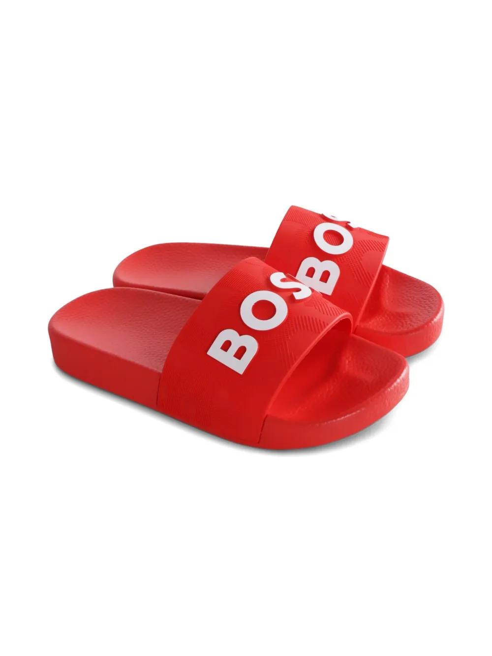 

Шлепанцы с логотипом BOSS Kidswear, красный