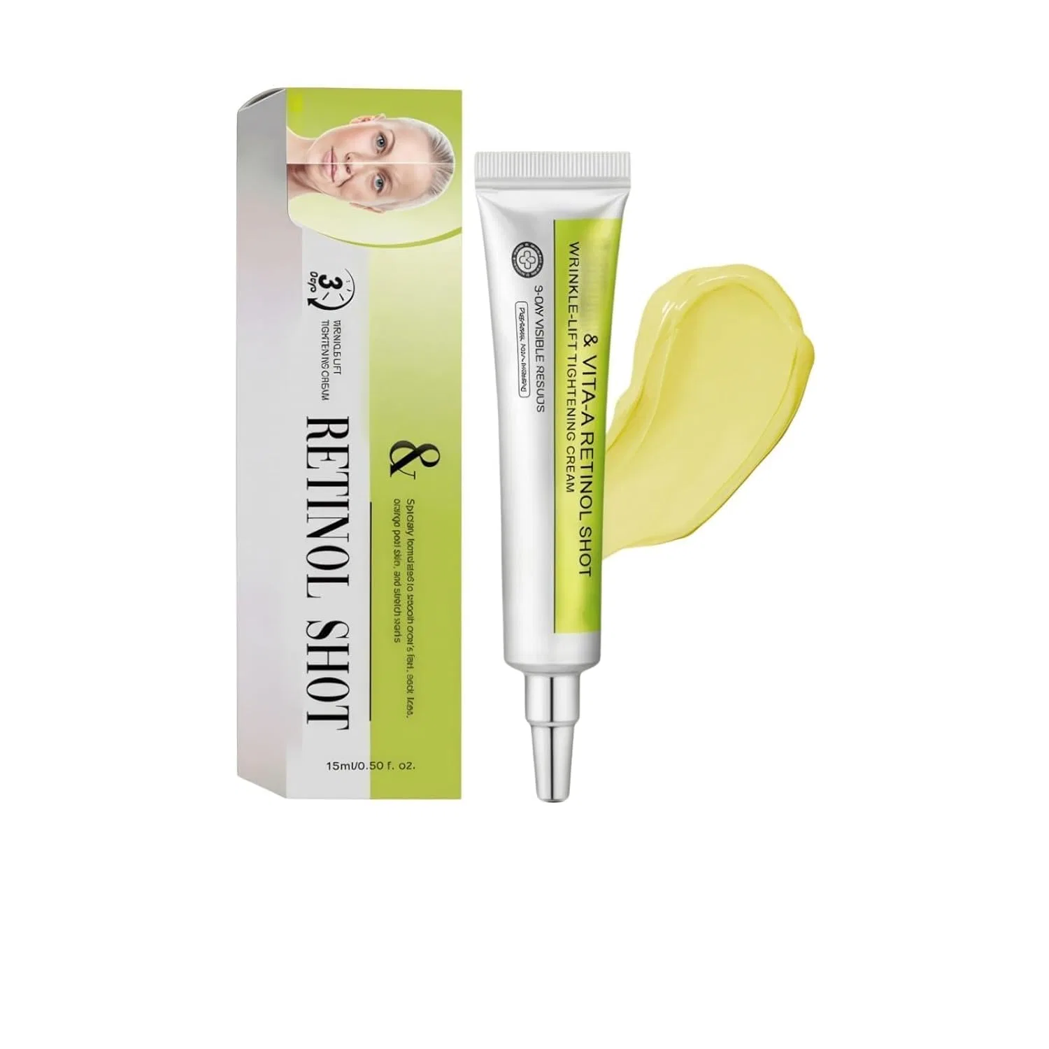 Крем для лица — С ретинолом «Retinol Shot Wrinkle-Lift Tightening Cream», Generisch, White, 15 мл