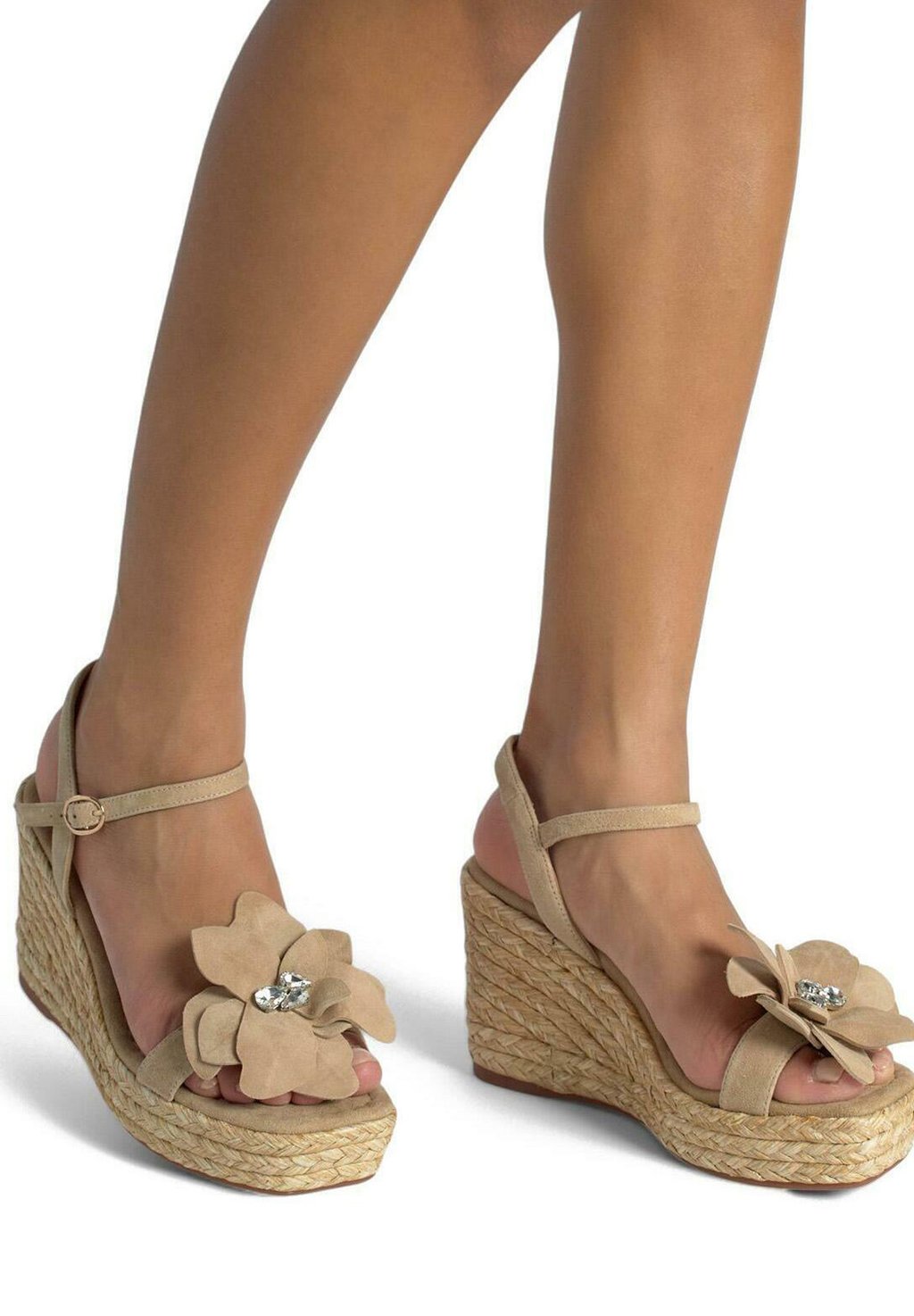 Босоножки на танкетке Espadrilles Alma en Pena, светло-коричневый