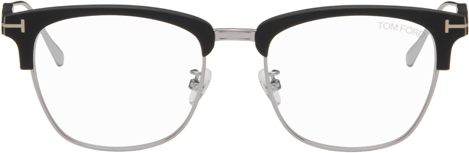 

Очки Browline Black & Silver Blue Block TOM FORD